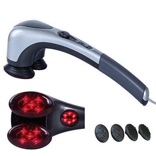 manav acupressure products Double Head Massager Hammer With Infrared Heating Technology For Unisex Massage And Pain Relief (Grey) Includes 2 Different Pair Of Massager Cups-image-40