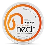 Nectr Energy Nootropic Pouches – Iced Mango Flavored, Caffeine Pouches with Cognizin® Citicoline. Sugar-Free Brain Treats. Smooth, Sustained Focus & Energy Supplement - 1 Puck of 16pcs