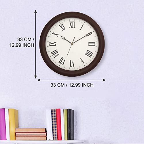 Ecraftindia Brown Round Wooden Wall Clock #TOP5