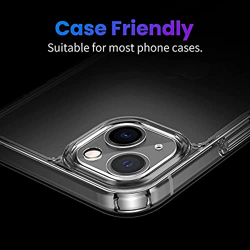 Image of Compatible with [Pack of 2] iPhone 13 Mini Back Camera Lens Protector Tempered Glass - Full Camera Coverage with Easy Installation Kit