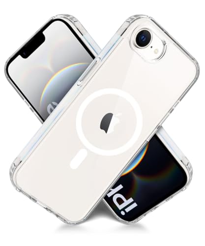 Image of WOW IMAGINE Ultra-Hybrid Back Case Cover for iPhone 16e | iPhone 17e Compatible with MagSafe | Drop and Camera Protection | Shock Proof Crystal Clear Mobile Back Case (PC+TPU, Transparent)