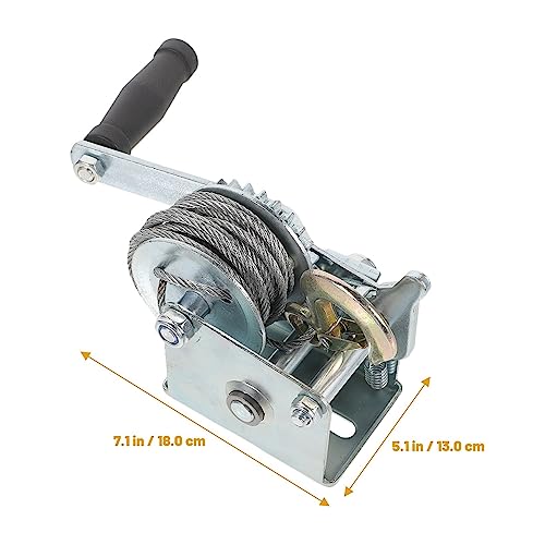 Electric Winch Mini 500LBS con Cable de Acero 7m miniatura 7