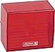 Brunnen 102058023 Karteikasten, 8, 5 x 7, 5 x 4, 8 cm (für A8 Karteikarten), Polystyrol, Red, Colour Code