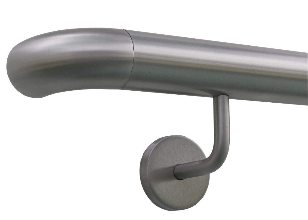 Rambarde escalier inoxydable anti-corrosion blanche pour sécuriser entrée extérieure
