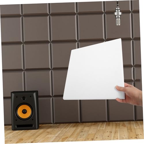 Totority 12 piezas paneles acústicos autoadhesivos para insonorización y tratamiento acústico en salas de música y teatros en casa material ignífugo miniatura 6