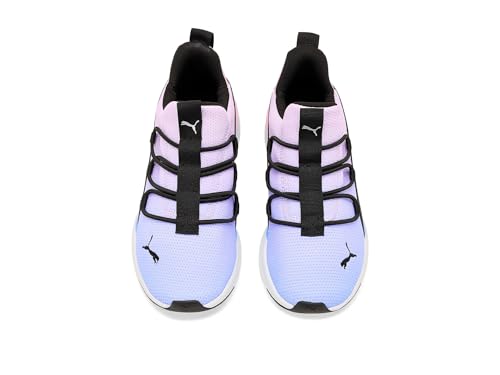 Image of PUMA Girls One 4 All Slip-On Shoes (Big Kid) Intense Lavender /Pink Shimmer /Black 4 Medium Big Kid