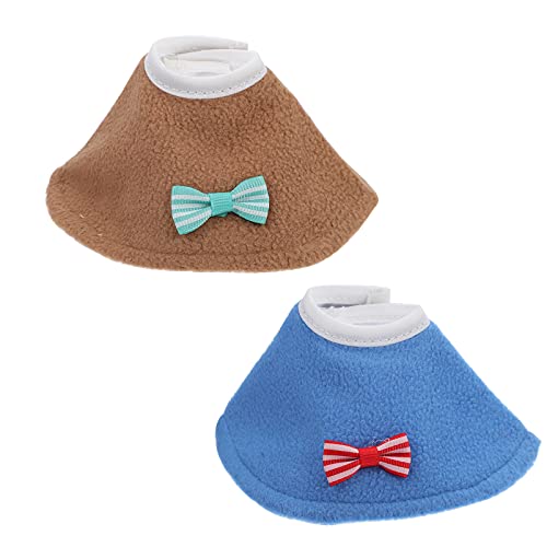 YARNOW 2Pcs Pecking Parrot Collar Protective for Birds Prevents Licking Scratching Comfortable Design for from Wounds for Parakeets Birds