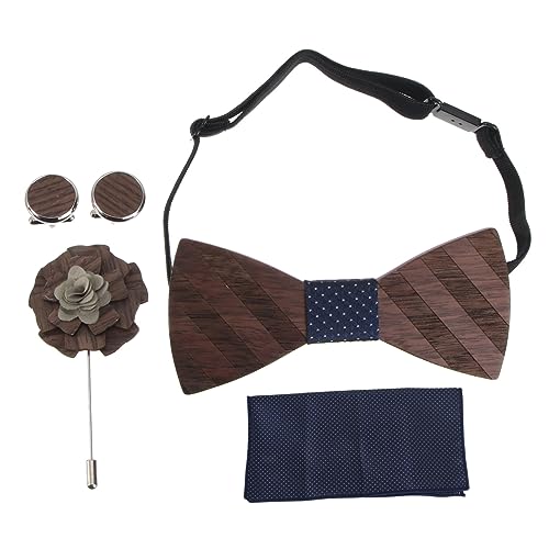 Set de Corbata de Madera para Mujer