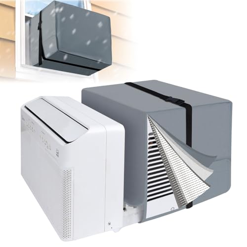 Air Conditioner Covers for Outside fit for Midea U Shaped Unit, Grey