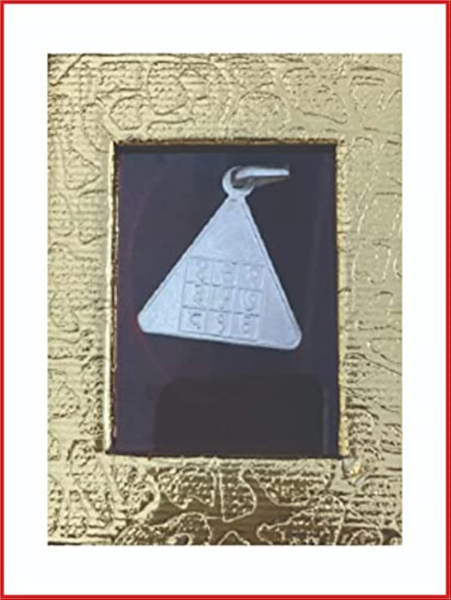 Silver Budh Pyra Yantra Pendant in Energised Silver