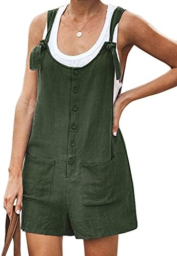 Flygo Womens Adjustable Strap Linen 