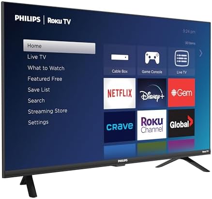 Philips Roku TV 32" HD 720p LED-LCD Smart TV (32PFL4674/F6), Alexa Compatible - 1