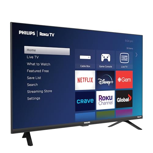 Philips Roku TV 32" HD 720p LED-LCD Smart TV (32PFL4674/F6), Alexa Compatible
