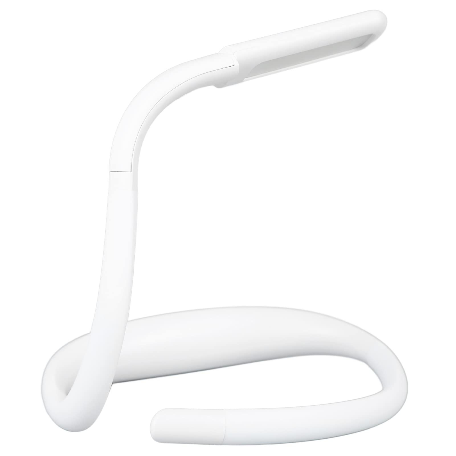 Neck Reading Light, Hands Hasslefree, Adjustable Brightness, 3 Color LED Book Light for Camping, Repairing, Reading, ABS Silicone Material, 212G (White)