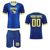 Custom 24/25 National Soccer Team Jersey Set Training Shirts and Shorts Personalized Name Number Logo Outfits Uniform for Men Women Youth Kid Fans Gifts