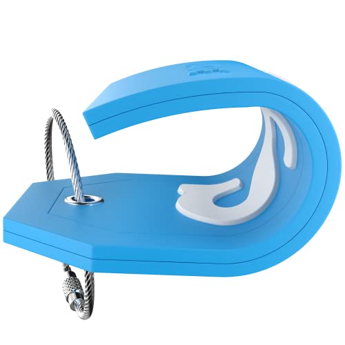 Shacke Initial Luggage Tag with Full Privacy Cover and Stainless Steel Loop - Aqua Teal (Letter S) - Image 5
