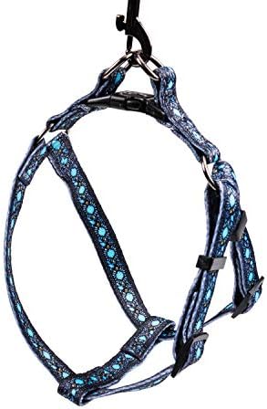 DYAprWu Adjustable Dog Harness Durable Print Harness Step-in Harness for Small Medium and Large Dogs Great for Dog Sports Training Walking Running