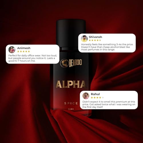 Image of BEARDO Alpha Spice Elixir 30ml | Extrait De Parfum | Woody & Spicy Perfume For Men | Long Lasting Perfume | Premium Gift For Man | Gift For Husband | Boyfriend