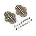 dophee 4Pcs Decorative Cabinet Hinges Antique Bronze Butterfly Hinges for Wood Box Jewelry Box Wooden Chest Doors Gift Box, 2.72