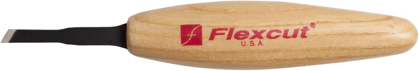 FLEXCUT Micro Skew, Razor Sharp High Carbon Cutting Blade, 1/8 Inch (3 mm) (MT16)