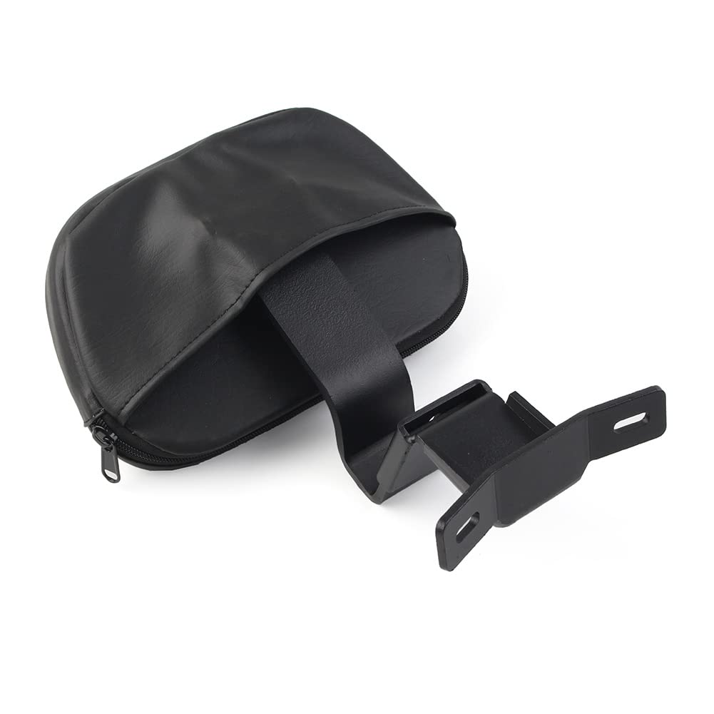 FSFYUK Almohadilla de respaldo para conductor delantero para Davidson Touring CVO Street Glide Road Glide Electra Glide Ultra Limited modelos 2009-2022 2021 2018 2020, negro con costuras negras