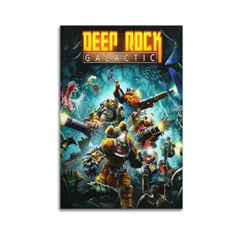 SDYFERBX Deep Rock Galaxy Game Poster1 Poster Decorative Painting Canvas Wall Posters And Art Picture Print Modern Family Bedroom Decor Posters 12x18inch(30x45cm)