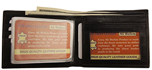 Ag Wallets Mens Leather Assorted 12 Trifold And Bifold Wallets Gift Deal #TOP5