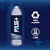 Pulse+ Alkaline Water - Naturally Filtered Spring Water in 1 Liter PET Plastic Bottles, Recyclable and BPA-Free - Case of 24