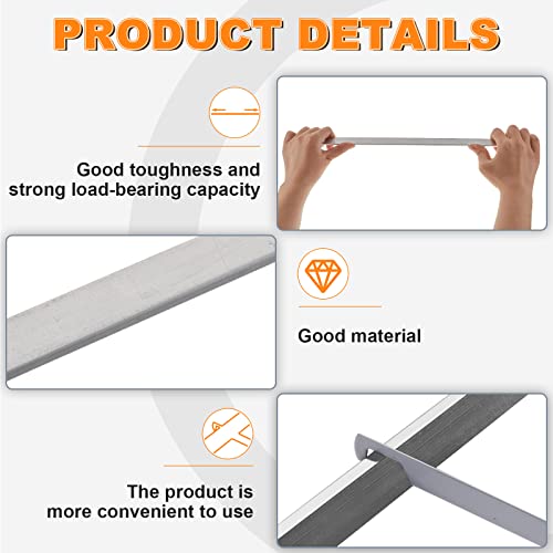 8 Pieces Hanging File Rail Clip File Divider Rail Clips 4 Pieces File Cabinet Rails For Hanging File Folder Frame For File Storage (Metal) #TOP2