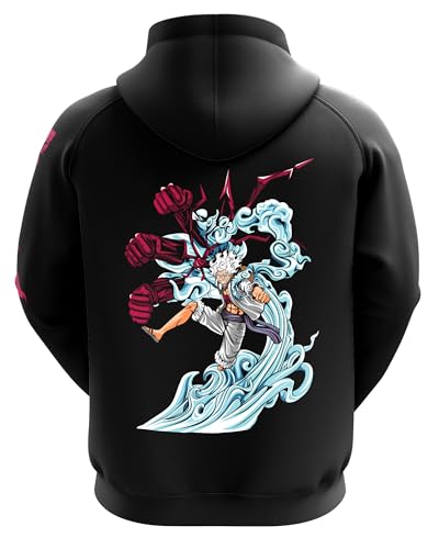 Image of fanideaz Mens Cotton Anime Sleeve Printed Hooded Sweatshrits for Men