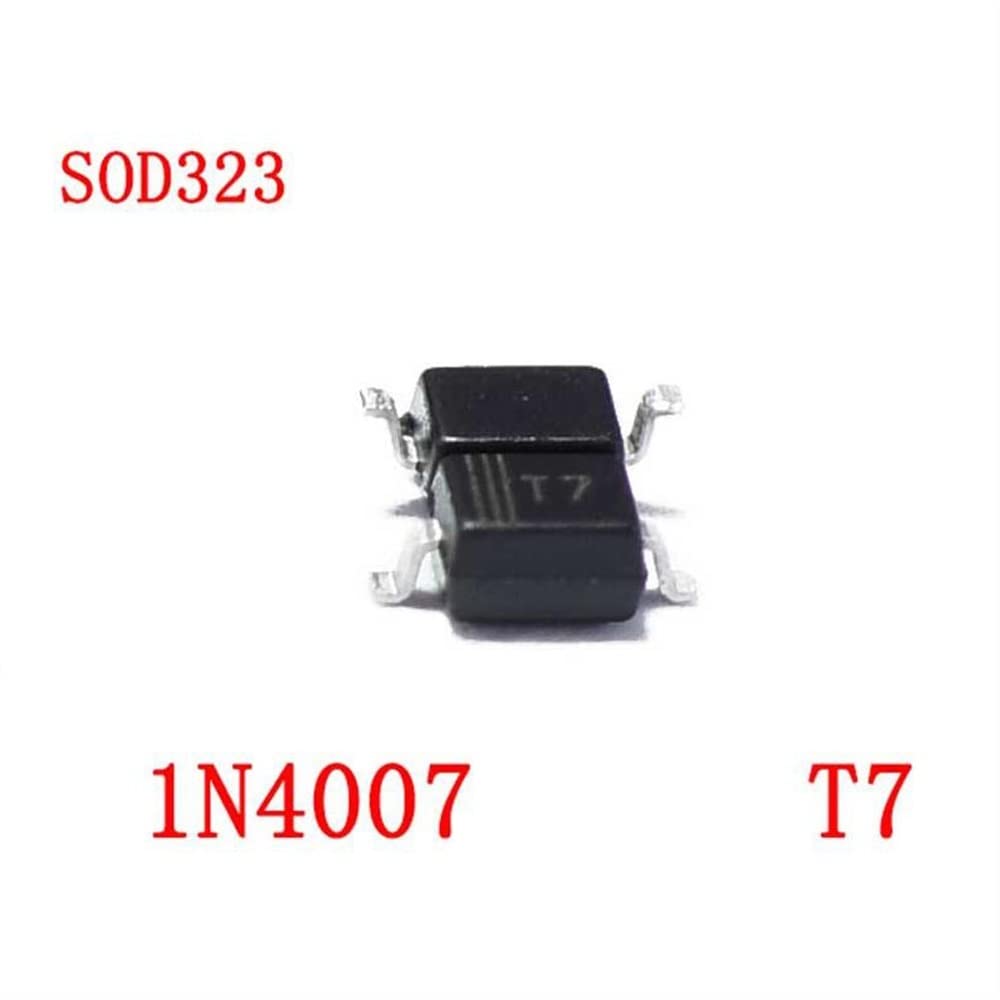 100 Pezzi Diodi SMD 0805 SOD-123 - 1N5819, 1N4007, 1N4148 Per Elettronica