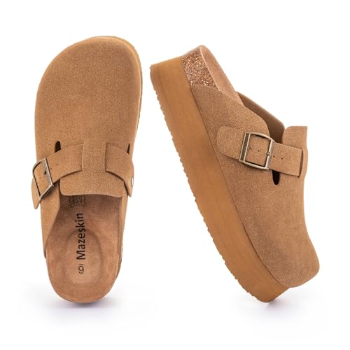mazeskin Genuine Leather Orthopedic Clogs