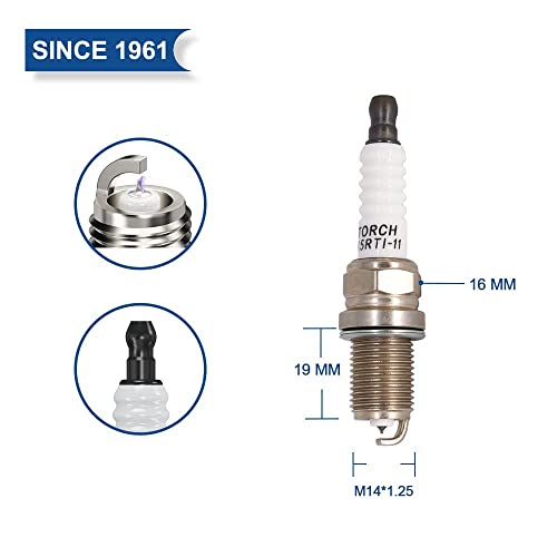 4PK TORCH K5RTI-11 Vela de ignição substituível para NGK 5464/BKR5EIX-11 Iridium IX, para Champion 9