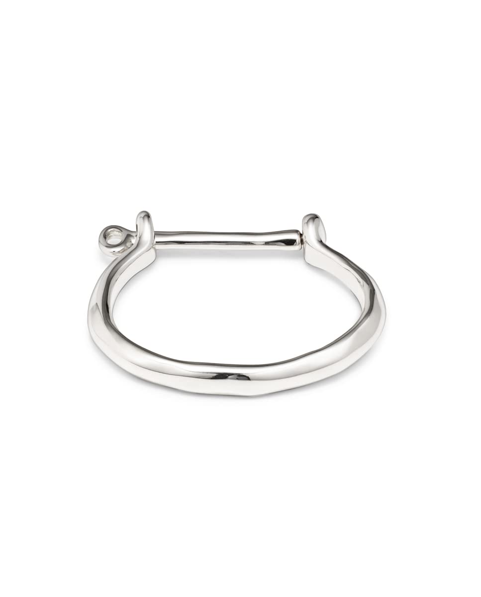 Uno de 50 Armband aus Leder und versilbert, Taille L, Metalllegierung mit Versilberung, Kein Edelstein