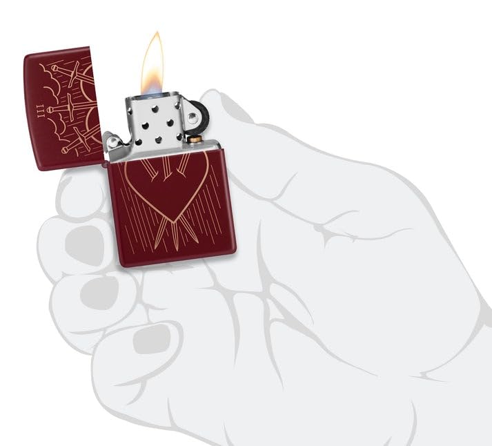 Encendedor Zippo Personalizado Three of Swords miniatura 3