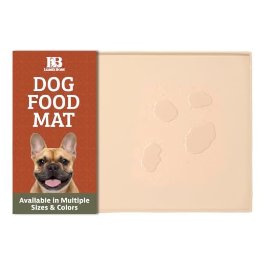 Leashboss XXL Dog Food Mat Beige