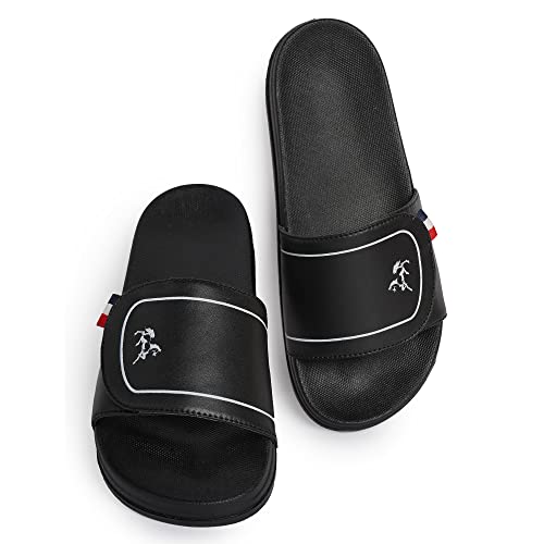 Image of PERY-PAO Mens Stylish Sliders Grey, Sky Blue, Black, White, peach, Neon Green, Olive Green Boys Slippers
