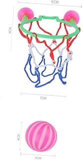 CIYODO 8 Pçs Brinquedo De Banho De Basquete Banho Cesta De Basquete Ventosa Cesta De Basquete Meninos Brinquedo Crianças Cesta De Basquete Brinquedo Do Banheiro Playset Basquete Banheira