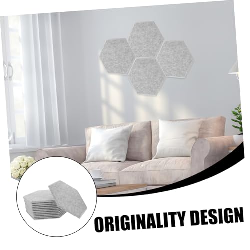 Vaguelly 12 paneles acústicos insonorizantes 3D adhesivos para reducción de ruido para estudio en casa y KTV miniatura 5