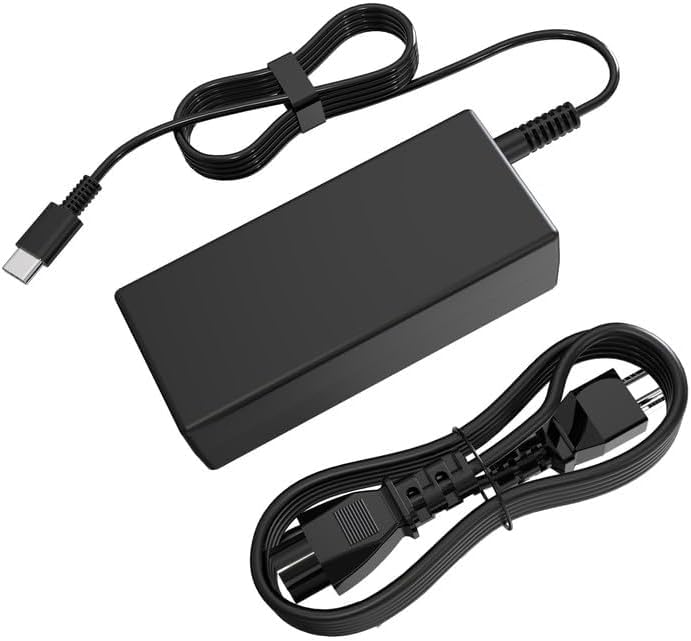 65W USB C Laptop Charger Type-C Power Adapter Replacement for HP Dell Google Chromebook & PC Computer Fast Charging Cord Supply for ThinkPad Samsung Acer Spin C Port Wire Block