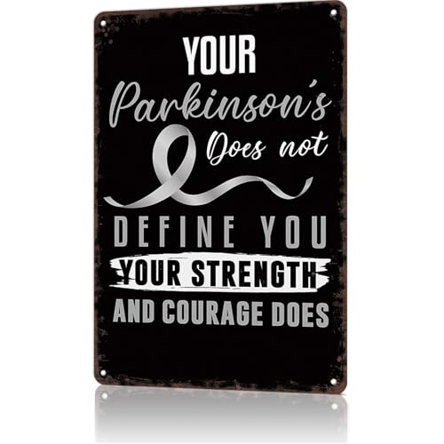 Vintage Metal Tin Sign Parkinson’s Awareness It Does Not Define