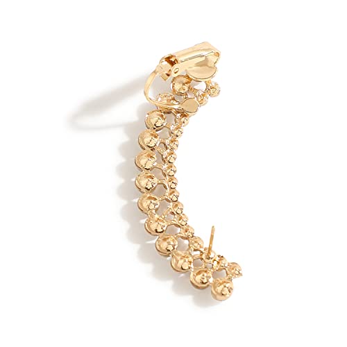 Image of SOHI Designer Cuff Earrings for women & girls, cute earrings for girls, fancy earrings for women stylish, fashion jewellery for women, Light Weight stylish, Cuff Earring, One Ear Cuff, Ear wire