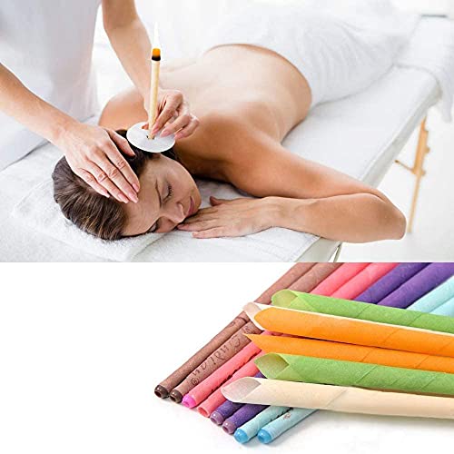 16 PCS Candele dell'orecchio，Candela di cera