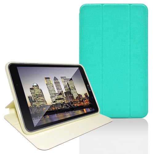 Mobi7e Tablet Case for Galaxy Tab 4 8.0' (SM-T330 / T331 / T335 / T337 / T337A) – Slim Lightweight Protective Cover with Kickstand & Magnetic Closure (Teal)