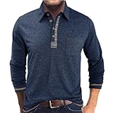 Performance Sportive：Idéal comme t-shirt sport homme, ce polo manche longue homme combine liberté de mouvement et respirabilité. Parfait pour le tee shirt running homme ou comme vêtements de golf, il assure une tenue impeccable même pendant l'effort. Le polo rugby homme apporte une touche sportive et robuste.
