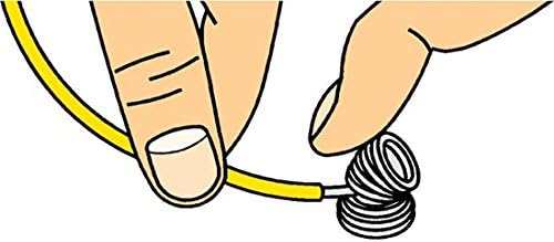 Illustration demonstrating how to connect wires using the spring-wire terminals on the electronic project lab.
