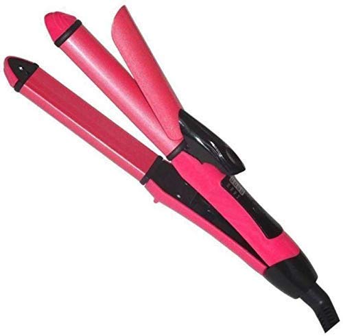AG Enterprises NHC 2009 2 in 1 Hair Straightener and Curler (Pink)