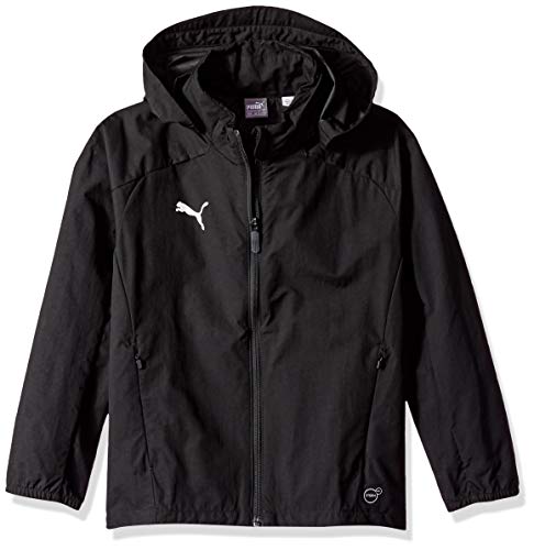 PUMA Men's LIGA Training RAIN Jacket JR, Black White, M