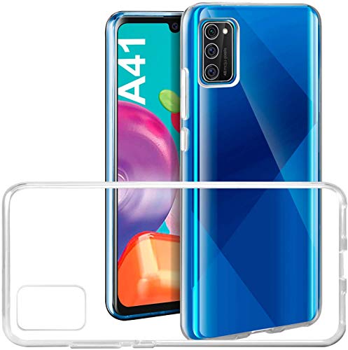Captor Cover Trasparente per Samsung A41, Custodia TPU in Silicone Flessibile Morbida e Sottile, Protezione Full Body con Bordo Rialzato per Schermo e Fotocamera