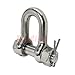 3/4'' Marine Stainless Steel 316 Chain Shackle Bolt Pin D Ring Rigging Boating